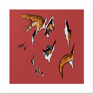 Velociraptor Escape Posters and Art